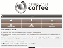 Tablet Screenshot of denbydalecoffee.co.uk